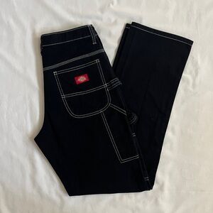 Dickies High Rise Straight Pants | Black Carpenter Pants Juniors Size 1/25